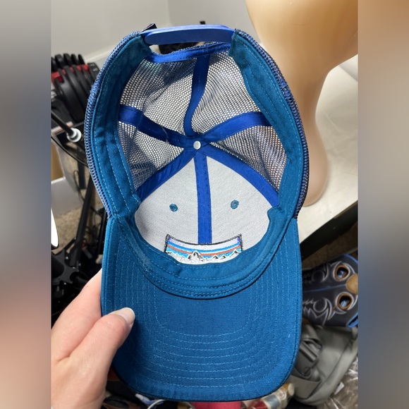 Patagonia P-6 Logo LoPro Trucker Hat Bright Blue - Picture 7 of 9